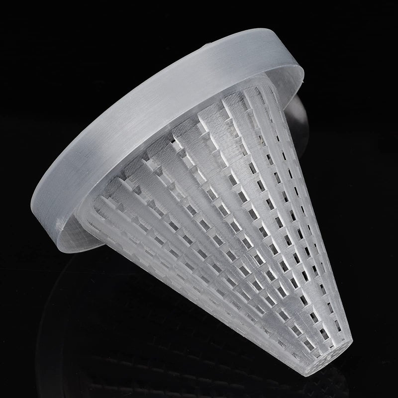 WEAVERBIRD 4PCS Aquarium Nematode Feeder, Live Blood Worm Plastic Cone Cup Shape Basket Feeder for Feeding Fish with Suckers - Image 4